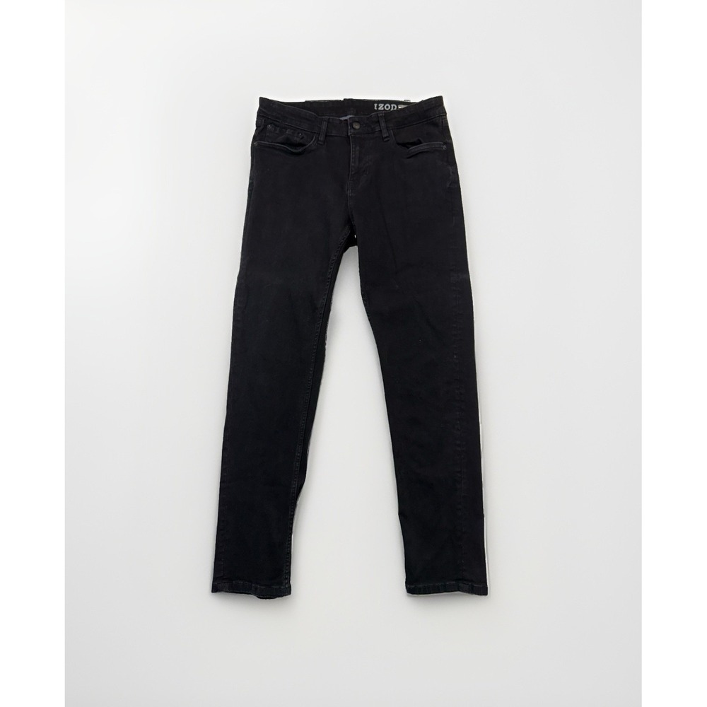 IZOD Jeans Slim Fit Black Denim 32x30 Nice